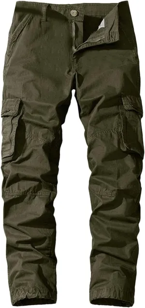 2023 Cargo Pants for Men Multi Pockets Stylish Plus Size Trousers Lightweight Casual Work Hiking Pants Tactical Sweatpants