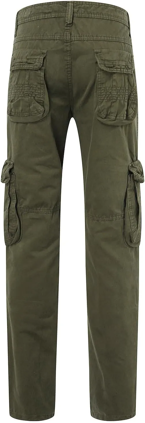 2023 Cargo Pants for Men Multi Pockets Stylish Plus Size Trousers Lightweight Casual Work Hiking Pants Tactical Sweatpants