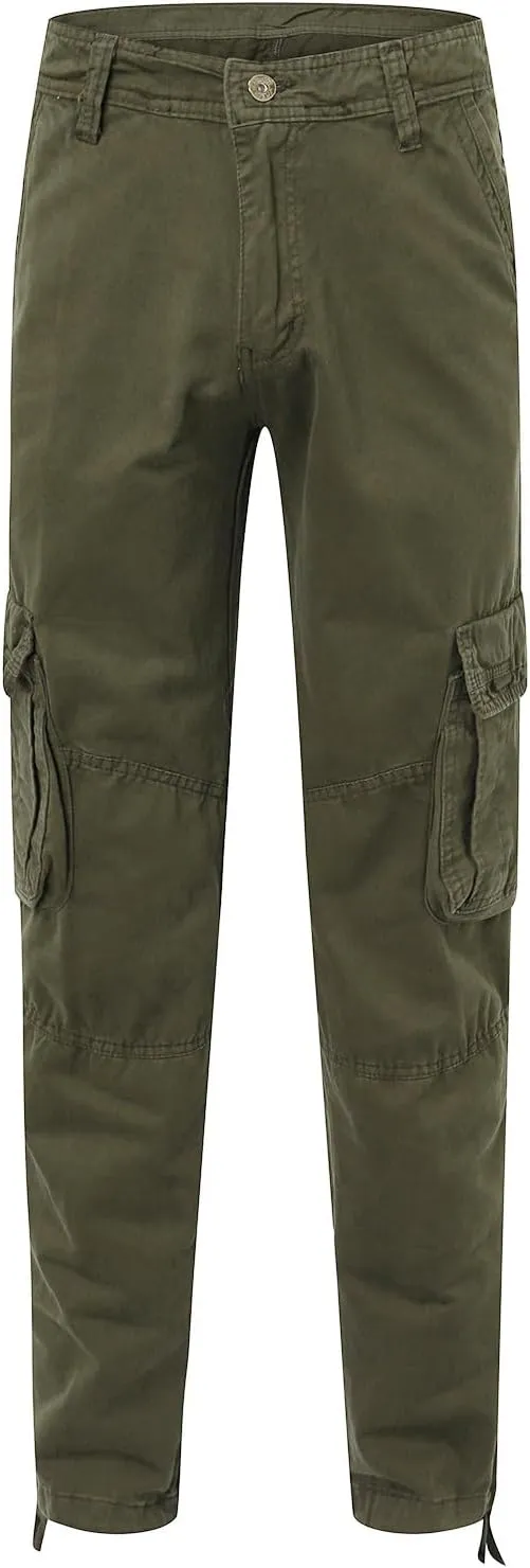 2023 Cargo Pants for Men Multi Pockets Stylish Plus Size Trousers Lightweight Casual Work Hiking Pants Tactical Sweatpants
