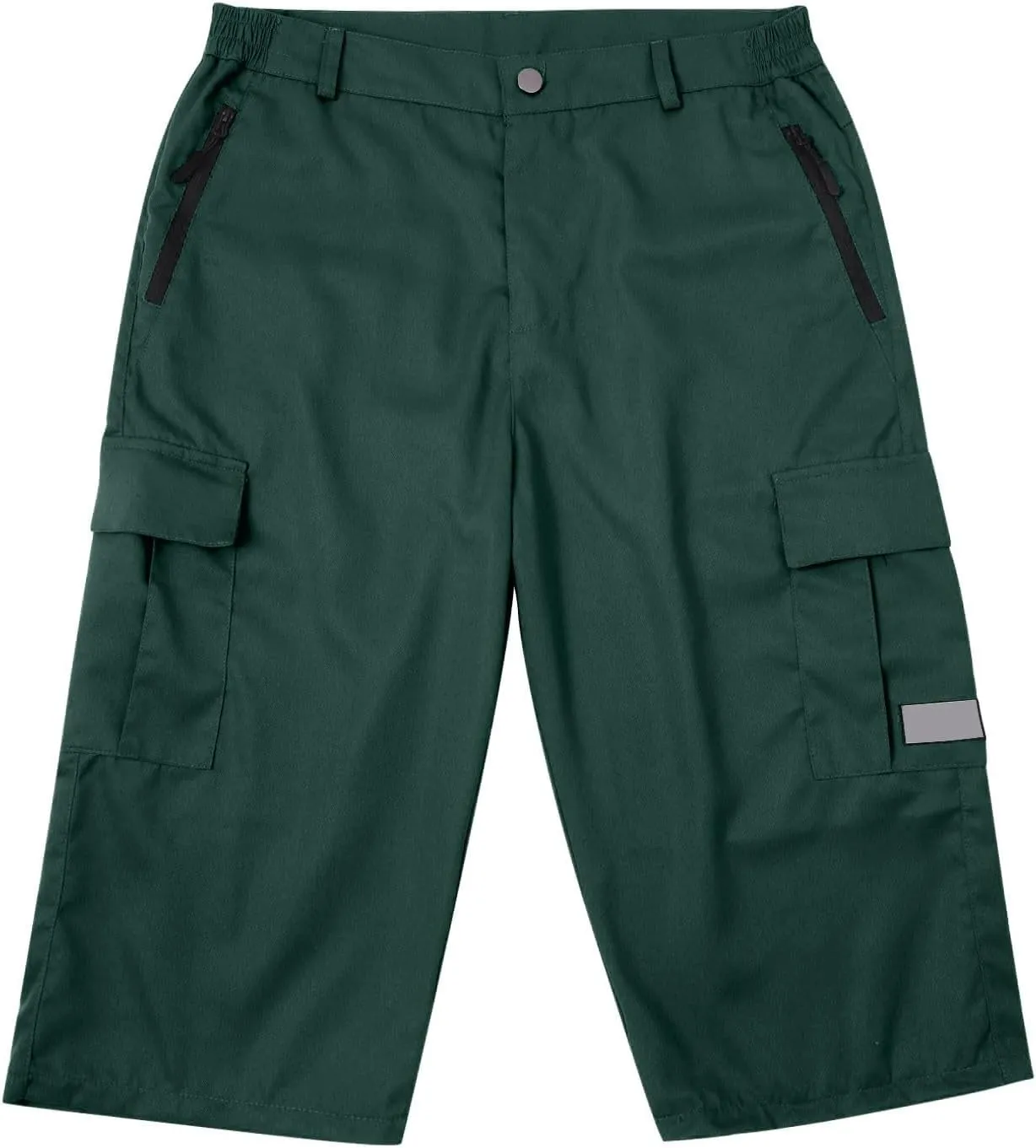 3/4 Cargo Shorts for Men Lightweight Outdoor Climbing Hiking Walking Capri Work Shorts with Multi Pockets Athletic Gym Shorts