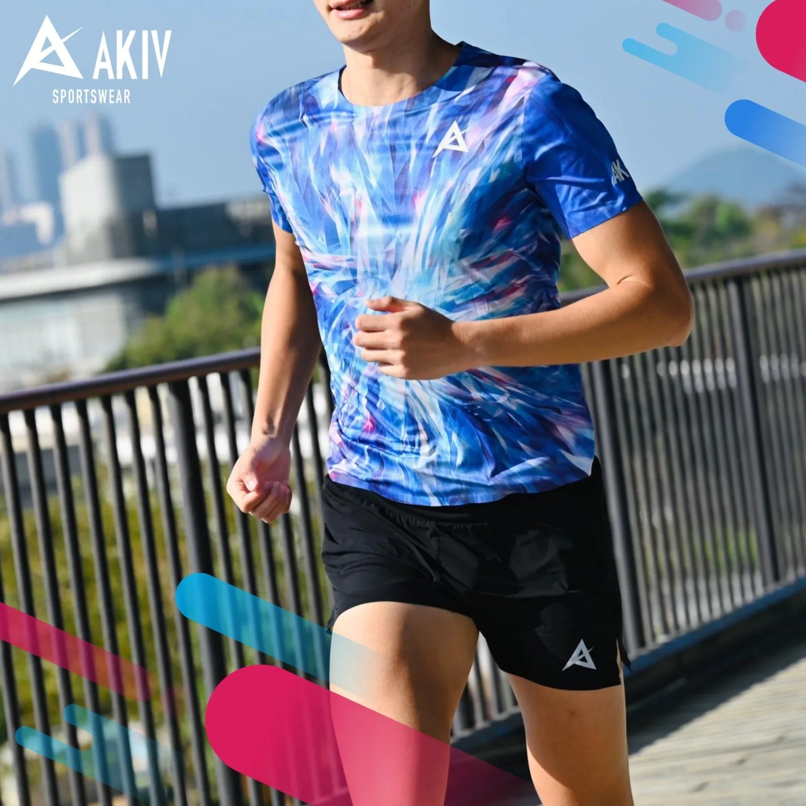 AKIV Ultralight Training T-Shirt Unisex | Blue Diamond