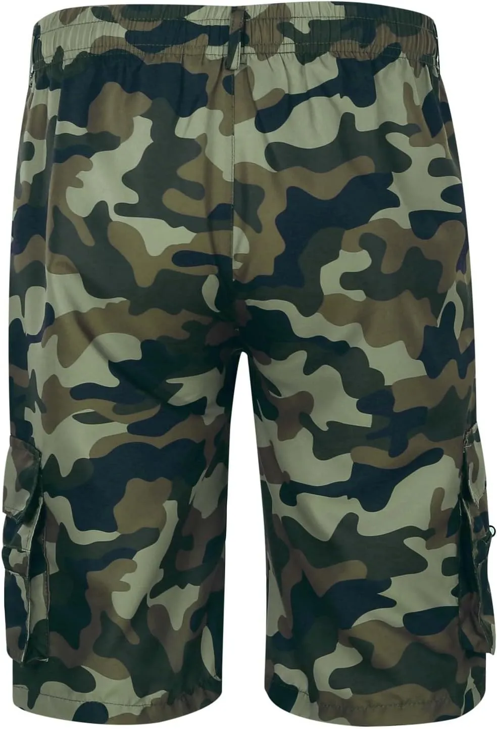 Alalaso Men's Cargo Shorts Cotton Drawstring Summer Stretch Relaxed Fit with 6 Pockets Mens Work Short