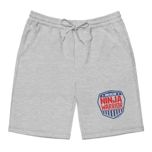 American Ninja Warrior Logo Men's Fleece Shorts
