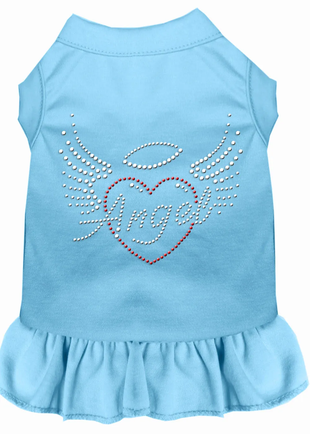 Angel Heart Rhinestone Dress Baby Blue Xl