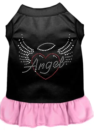 Angel Heart Rhinestone Dress Black With Light Pink Xl