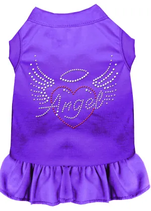 Angel Heart Rhinestone Dress Purple Sm