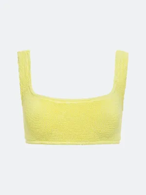 BALBOA BIKINI TOP - PASTEL YELLOW