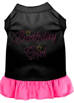 Birthday Girl Rhinestone Dress Black With Bright Pink Xxxl