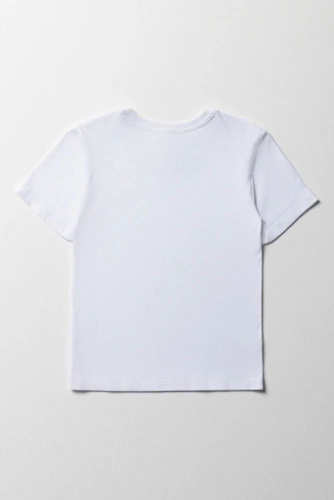 Boys Short Sleeve T-Shirt White