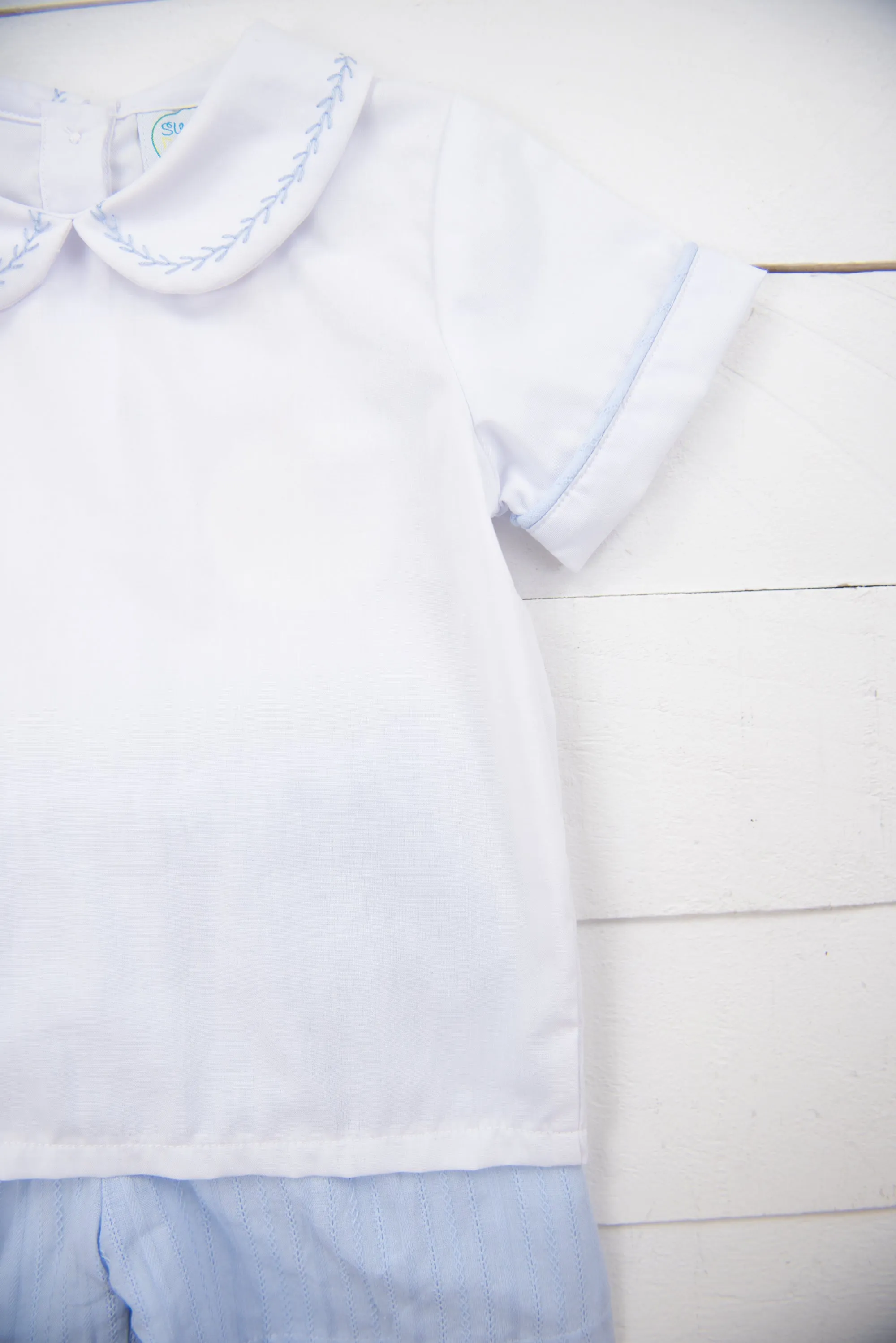 Boys Spring Linen Shorts Set