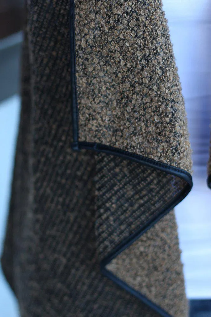 Brown Asymmetrical Vest