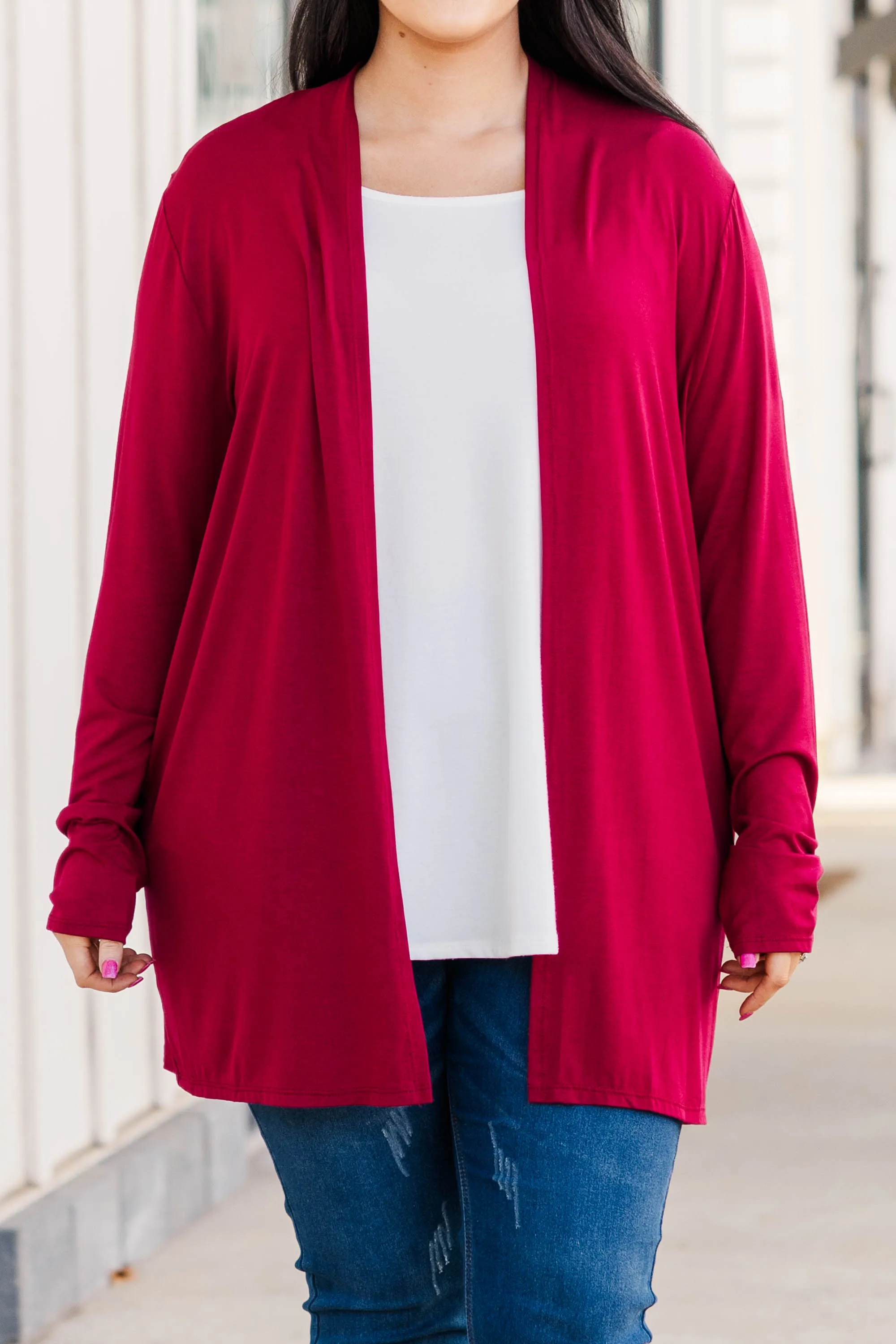 Bunny Wishes Cardigan, Burgundy
