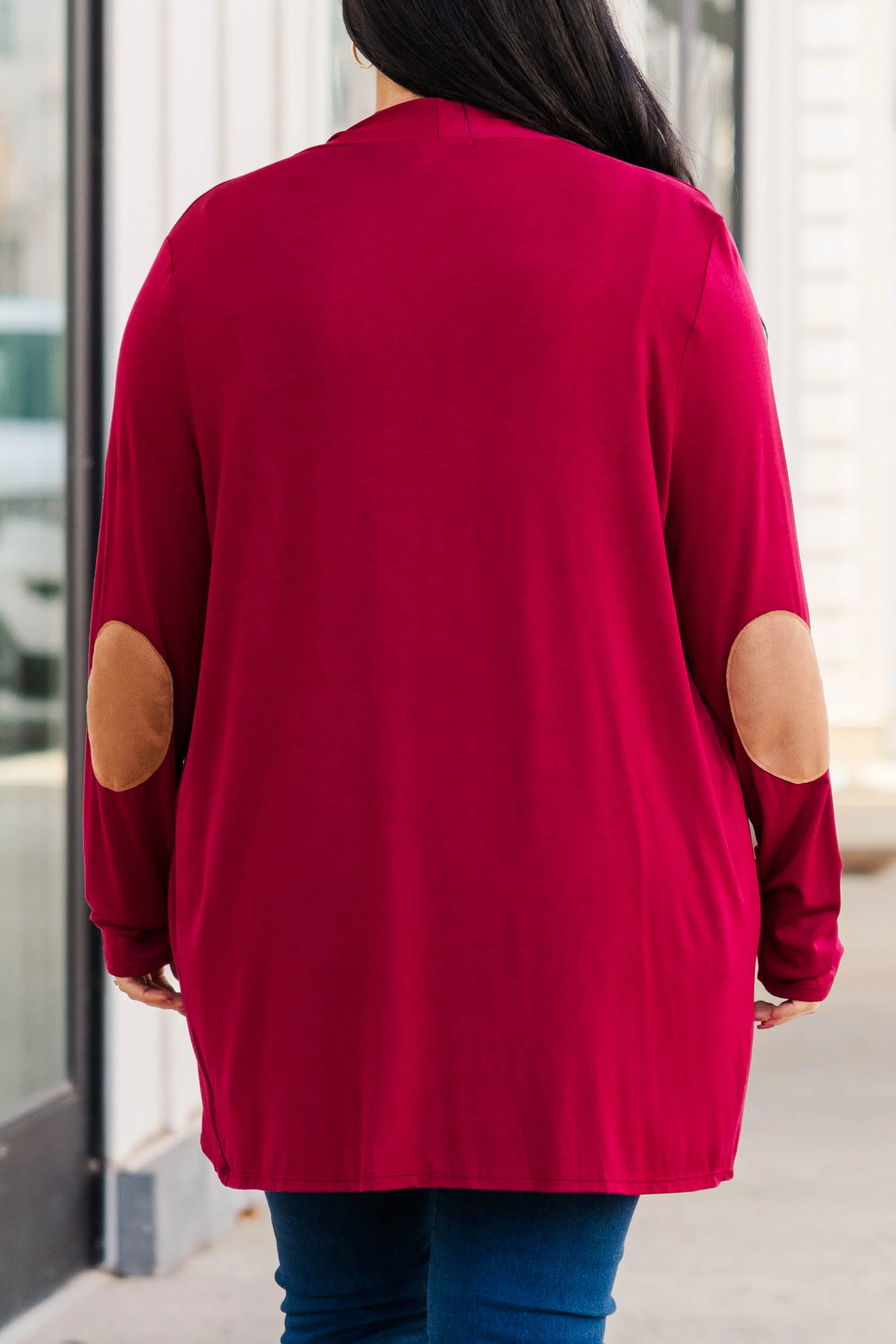 Bunny Wishes Cardigan, Burgundy