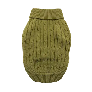 Cable Knit Sweater | Herb Green