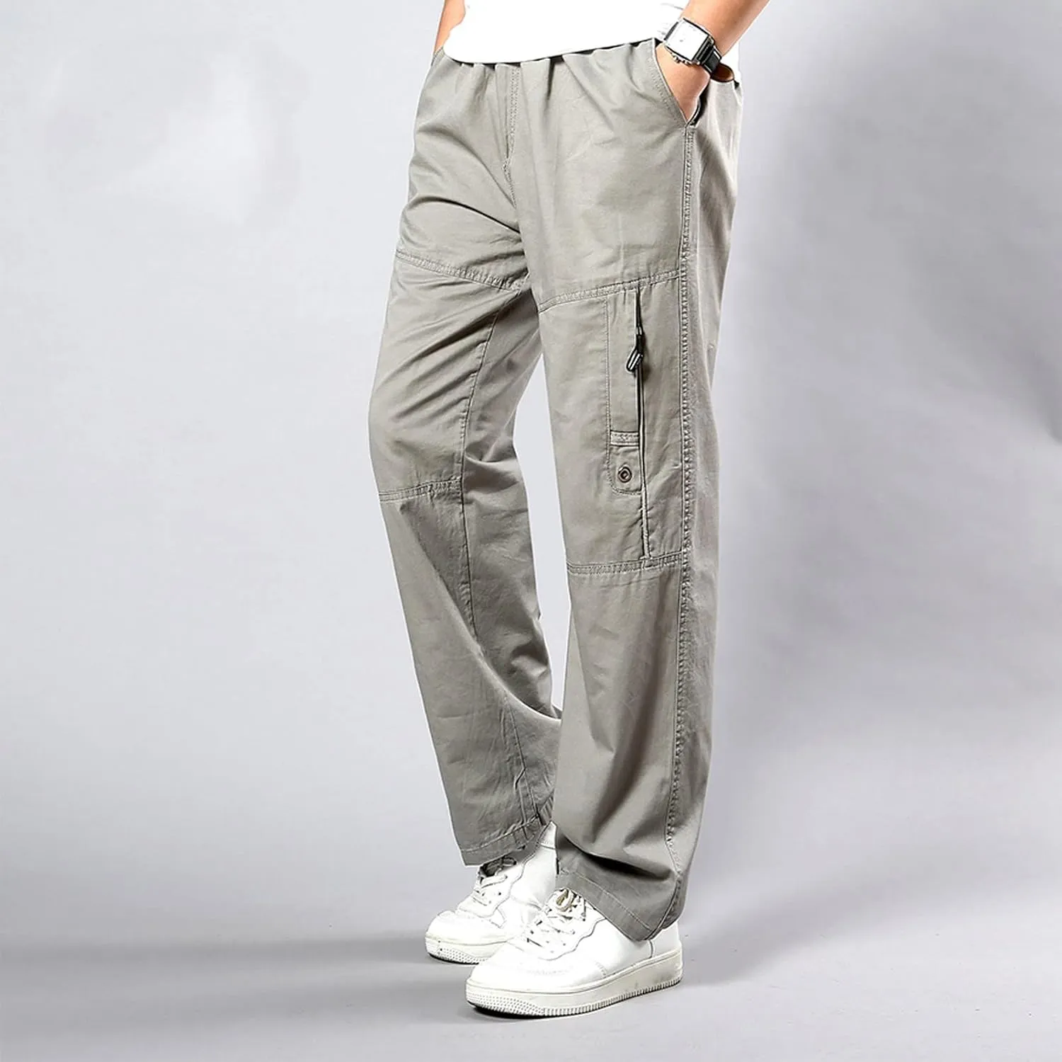 Cargo Pants for Men Joggers Fit Multi Pocket Cargo Pants Casual Fashion Hiking Outdoor Recreation Trousers Long Cargo