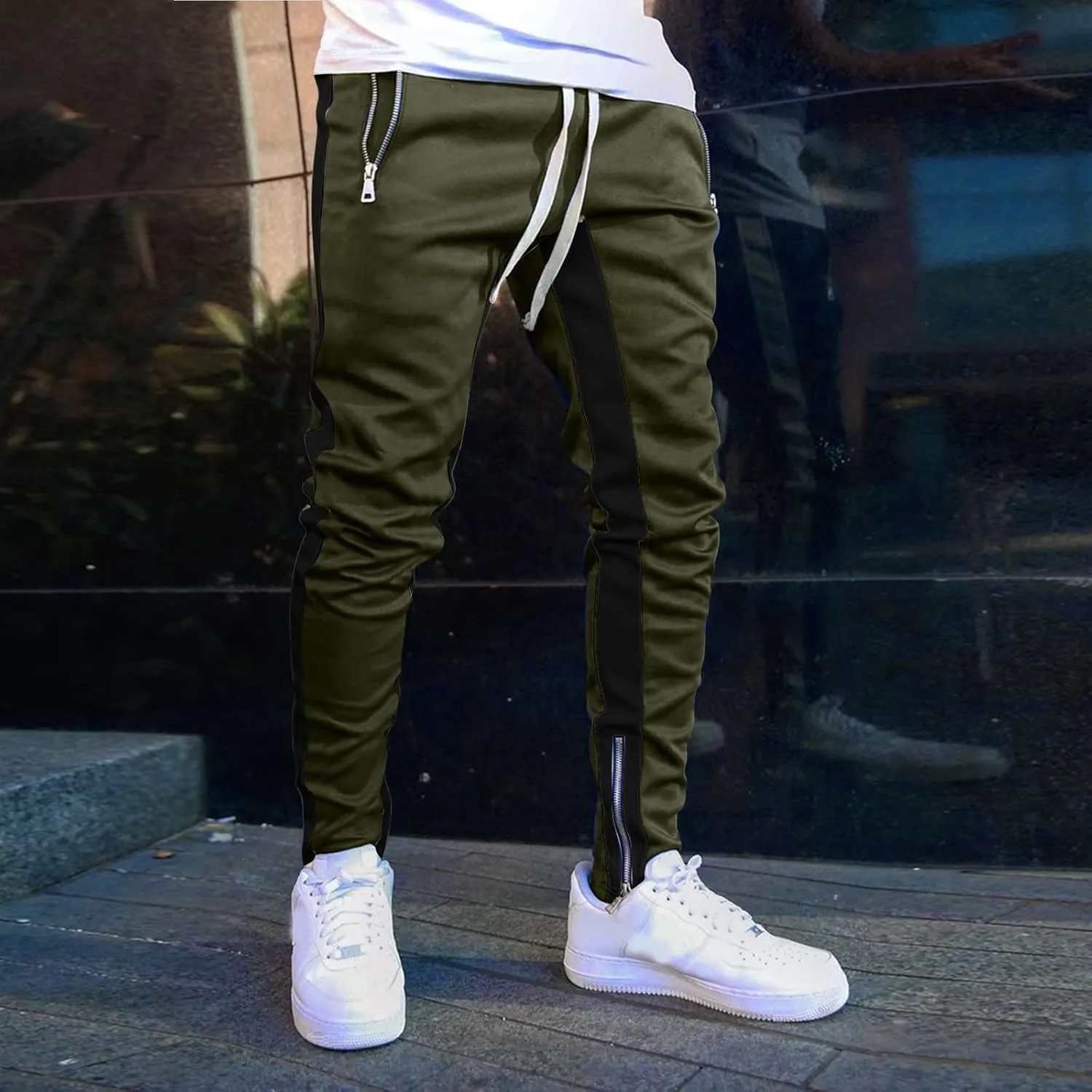Cargo Pants for Men Joggers for Men Sweat Pants for Man Mens Work Pants Drawstring Sweatpants Athletic Pants for Men