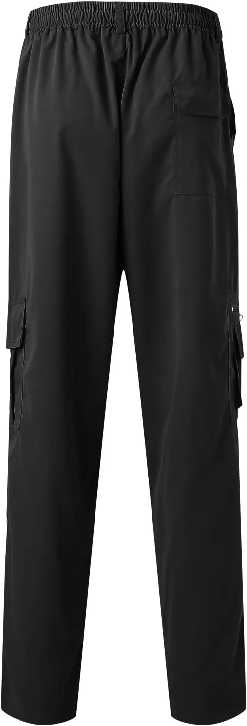 Cargo Pants for Men Relaxed Fit Pants Loose Fit Men's Classic-Fit Expandable-Waist Flat-Front Pant Mens Joggers with