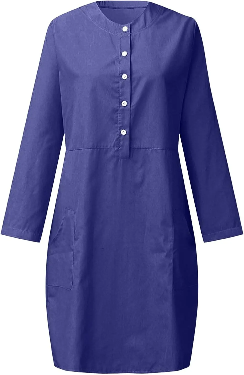 Ceboyel Women 2023 Button Linen Dresses Cotton Summer Midi Dresses Short Sleeve Casual Shirt Dress Ladies Teacher Clothing