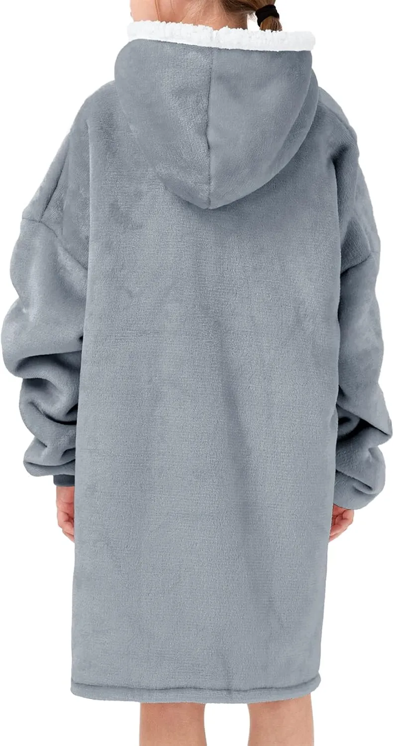 Century Star Wearable Blanket Hoodies for Women Men Sherpa Oversized Thick Cozy Fleece Soft Warm Adult Sweatshirt Hooded