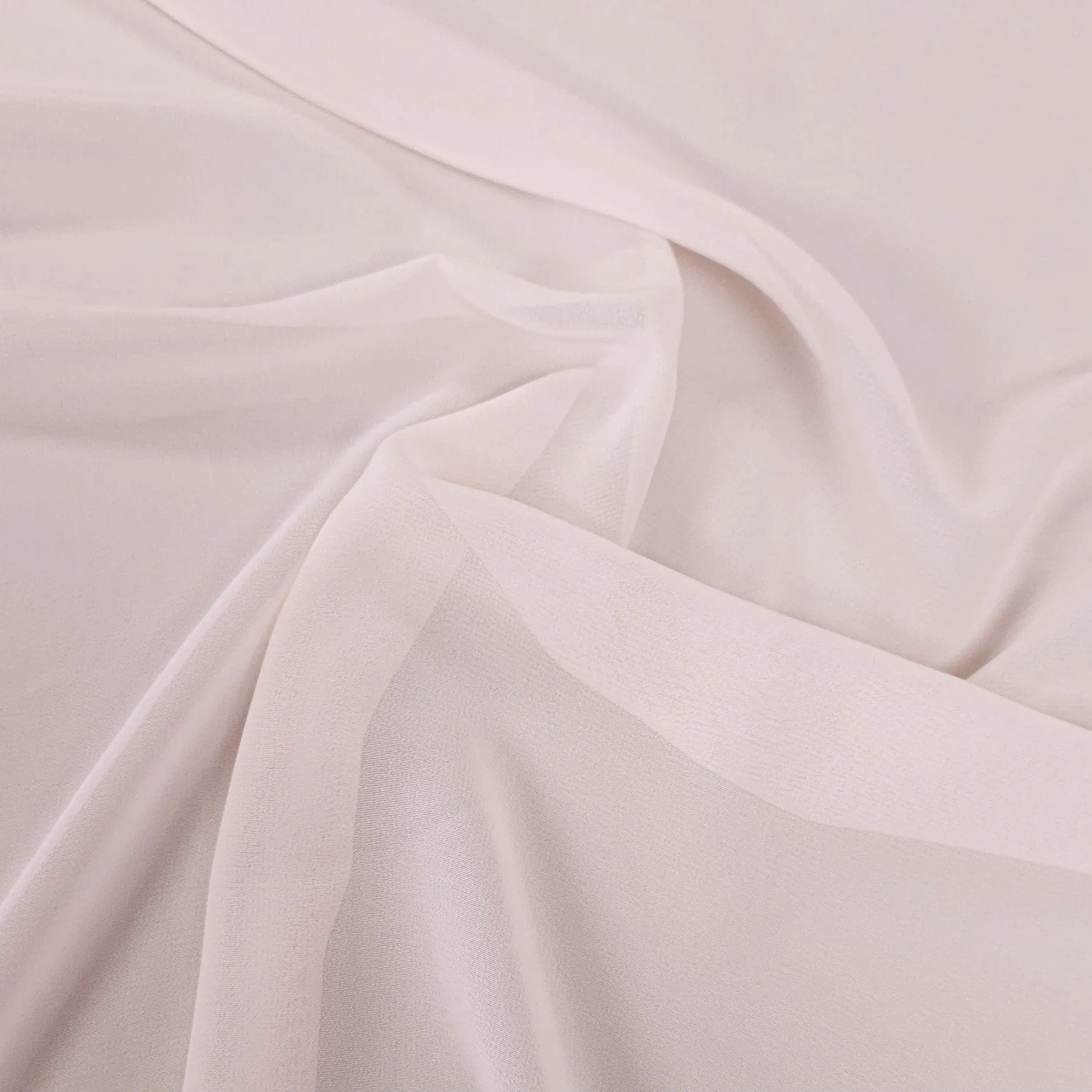 Chiffon | Light pink | 126 cm |  END OF ROLL