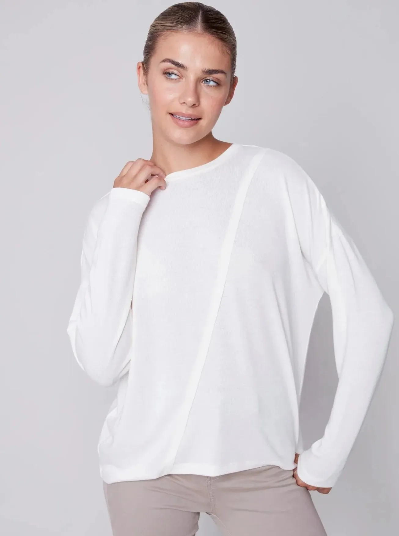Crew Neck Long Sleeve [Cream-C1343]