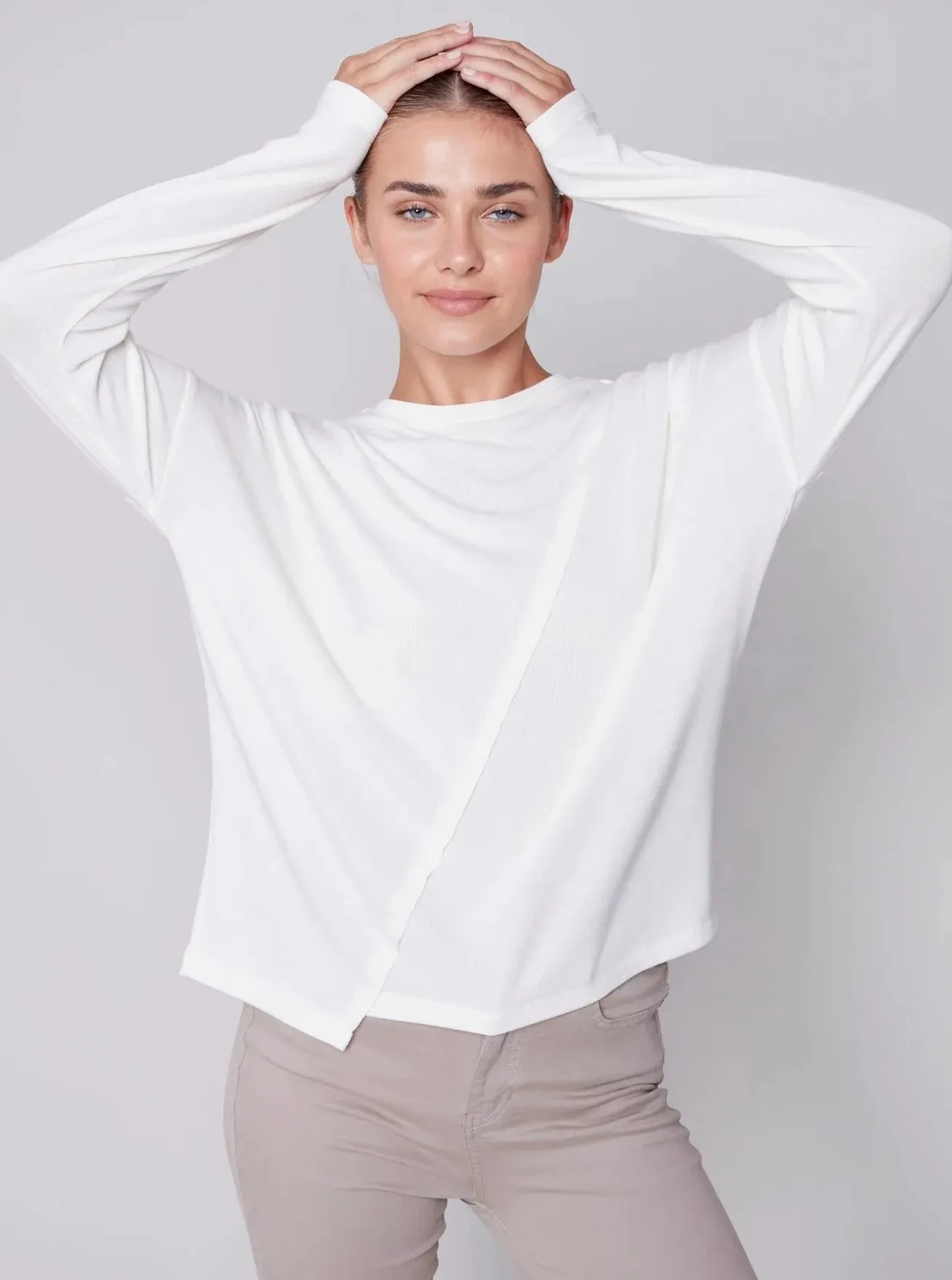 Crew Neck Long Sleeve [Cream-C1343]
