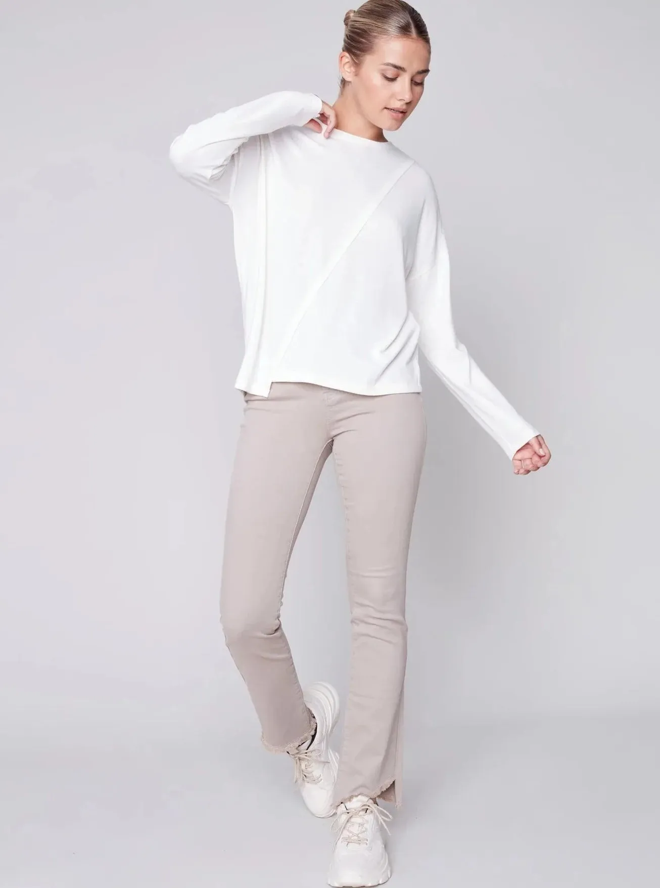 Crew Neck Long Sleeve [Cream-C1343]