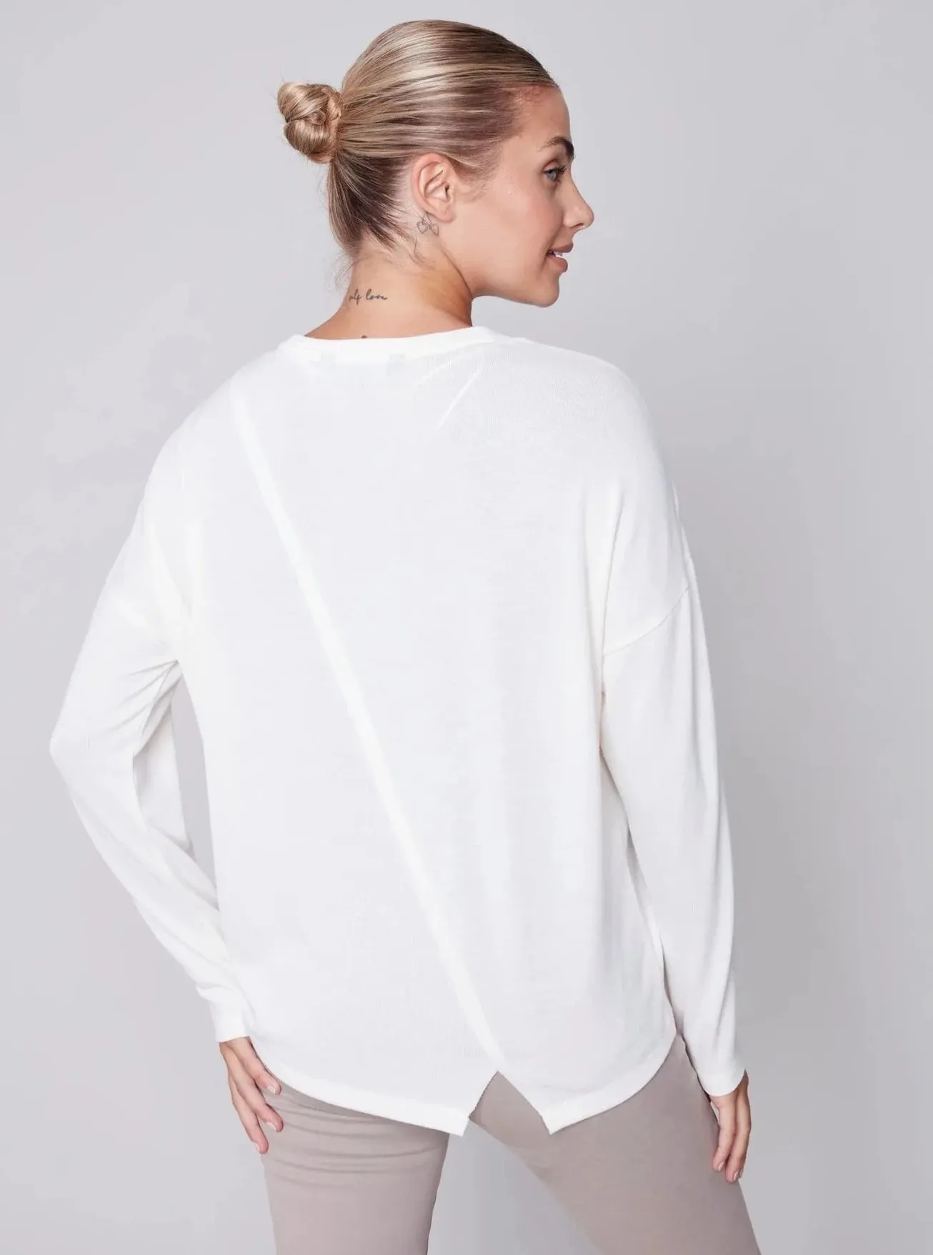 Crew Neck Long Sleeve [Cream-C1343]