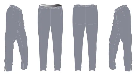 Dyed Tapered Warm-Up Pants (Solid Color)