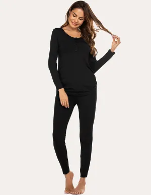 Ekouaer Maternity Thermal Pajamas Set (US Only)