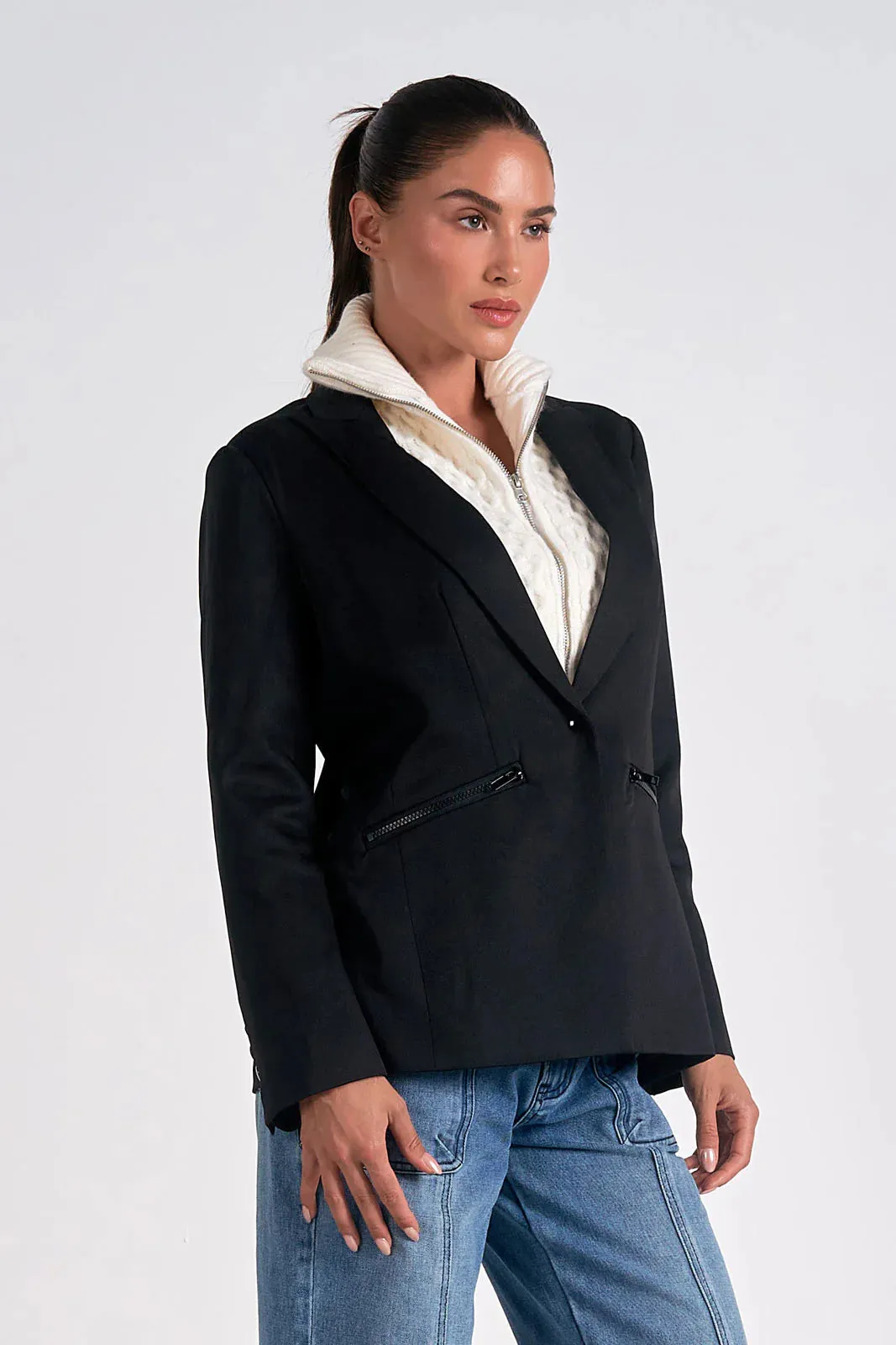 ELAN 8 Blazer Sweater
