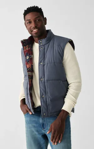 Faherty Doug Good Feather Reversible Vest