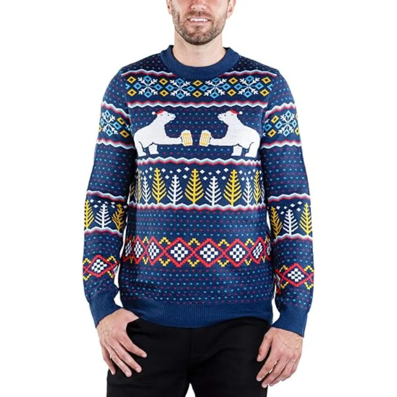 Festive And Funny Holiday Printed Pullover Sweater