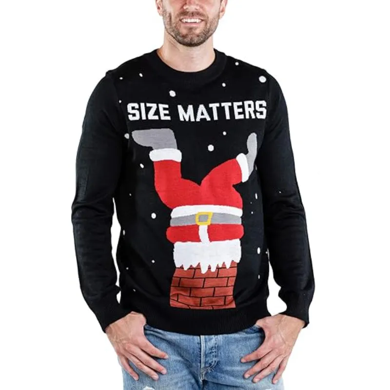 Festive And Funny Holiday Printed Pullover Sweater