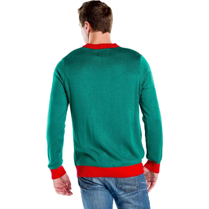 Festive And Funny Holiday Printed Pullover Sweater