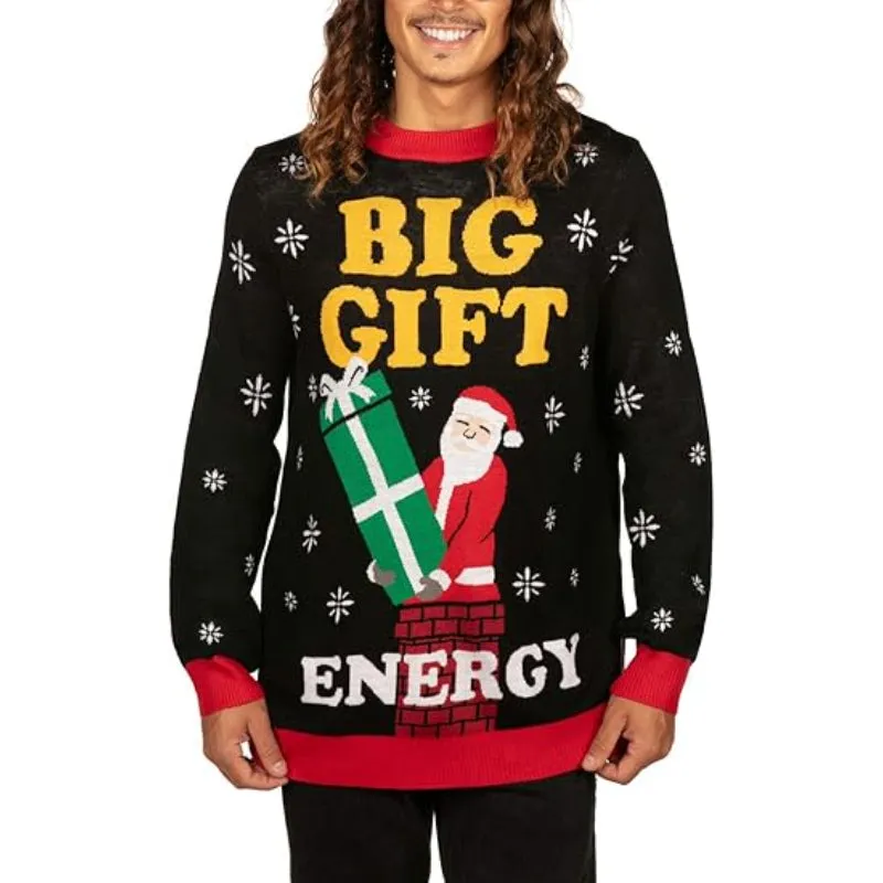 Festive And Funny Holiday Printed Pullover Sweater