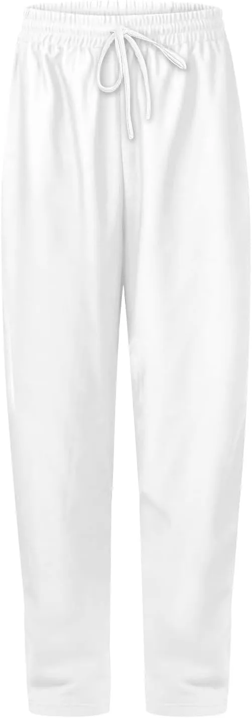 Fleece Lined Sweatpants Women Multi Pocket High Waist Cinch Bottom Jogger Pants Boyfriend Basic Cozy Cargo Sweat Pants