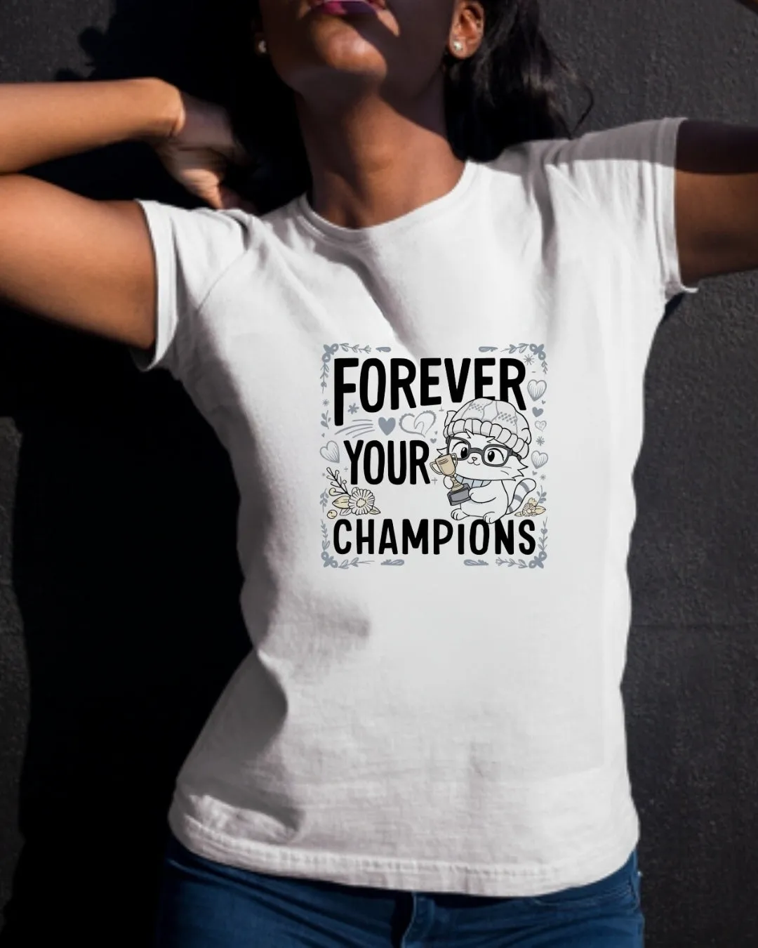 Forever Your Champion  Grandma Cotton Tshirt