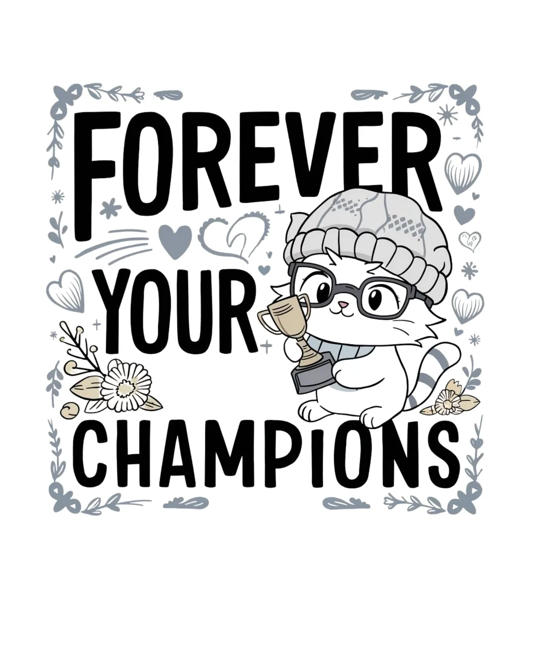 Forever Your Champion  Grandma Cotton Tshirt
