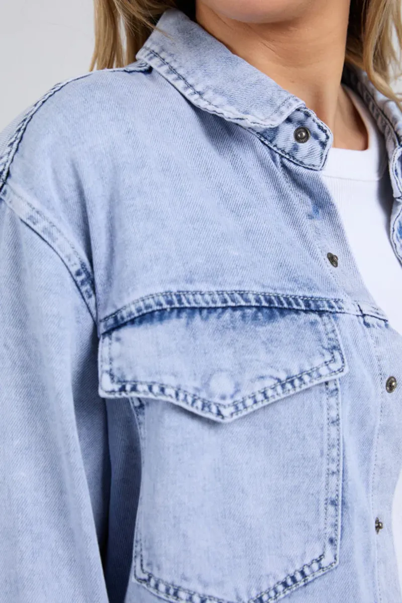 Foxwood - Daisy Overshirt - Light Blue