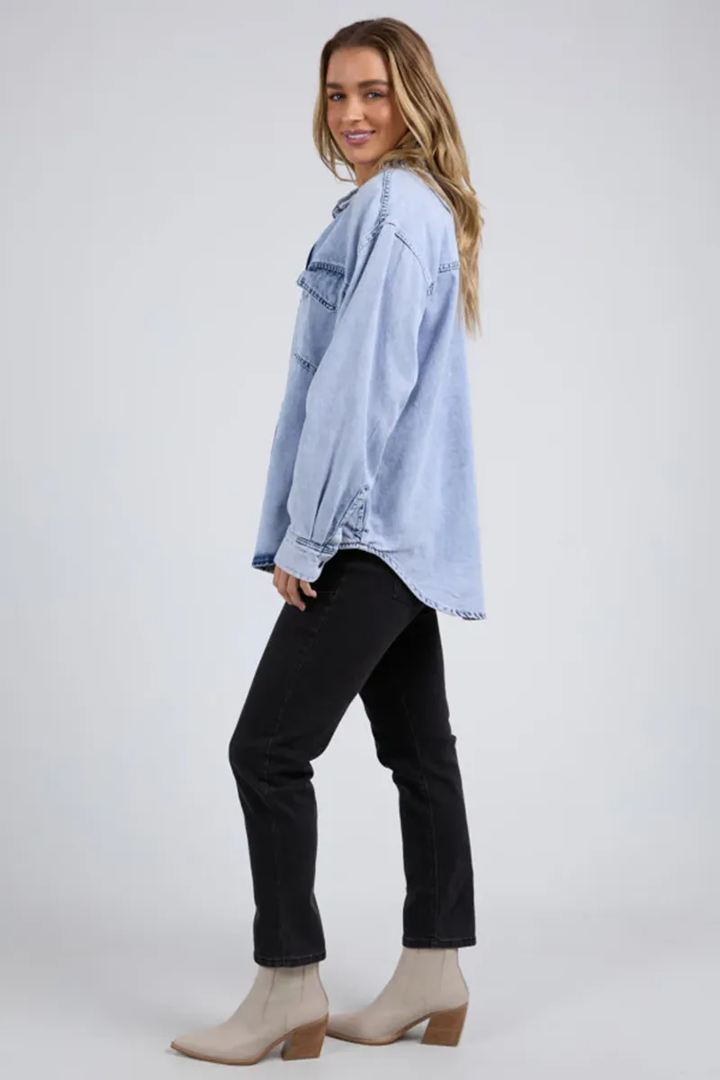 Foxwood - Daisy Overshirt - Light Blue