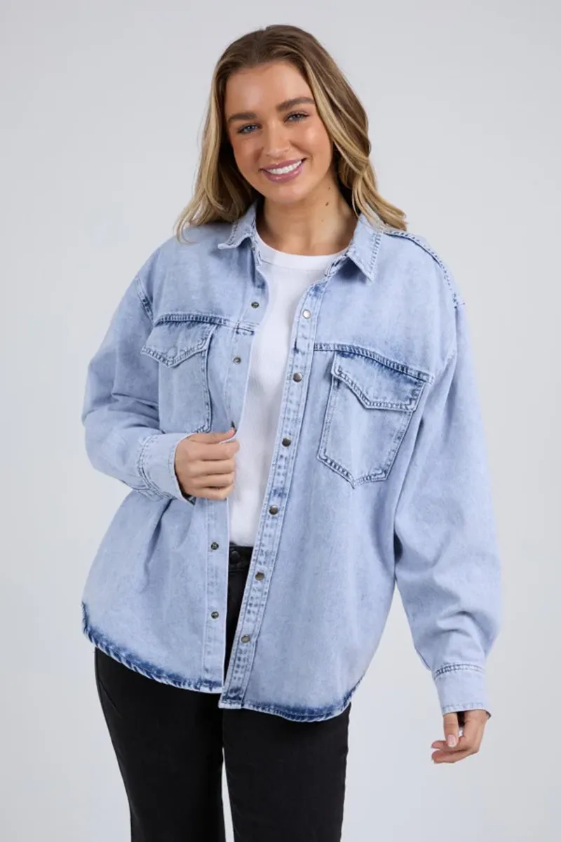Foxwood - Daisy Overshirt - Light Blue