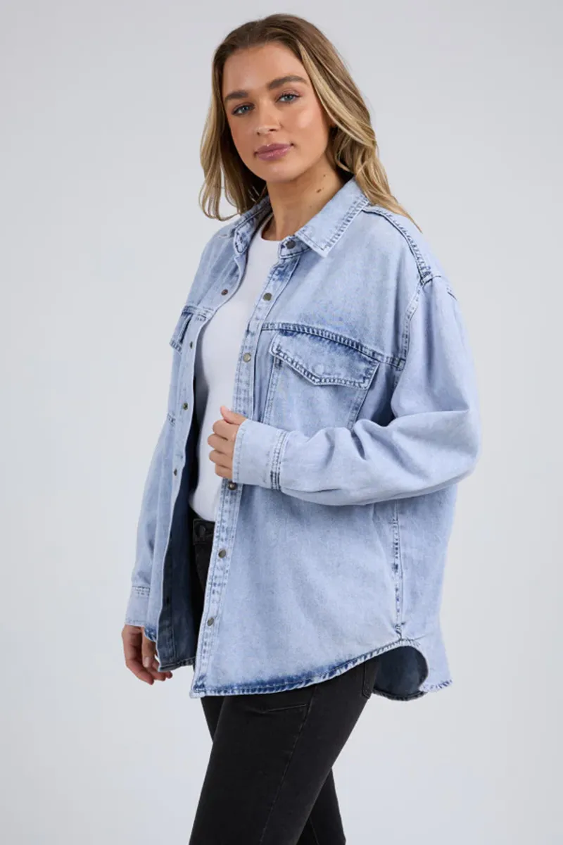 Foxwood - Daisy Overshirt - Light Blue