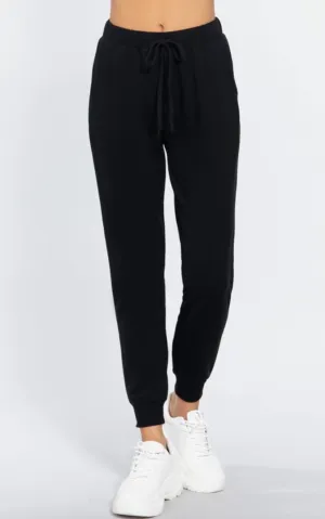 French Terry Fitted Jogger Pants