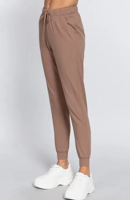 French Terry Fitted Jogger Pants