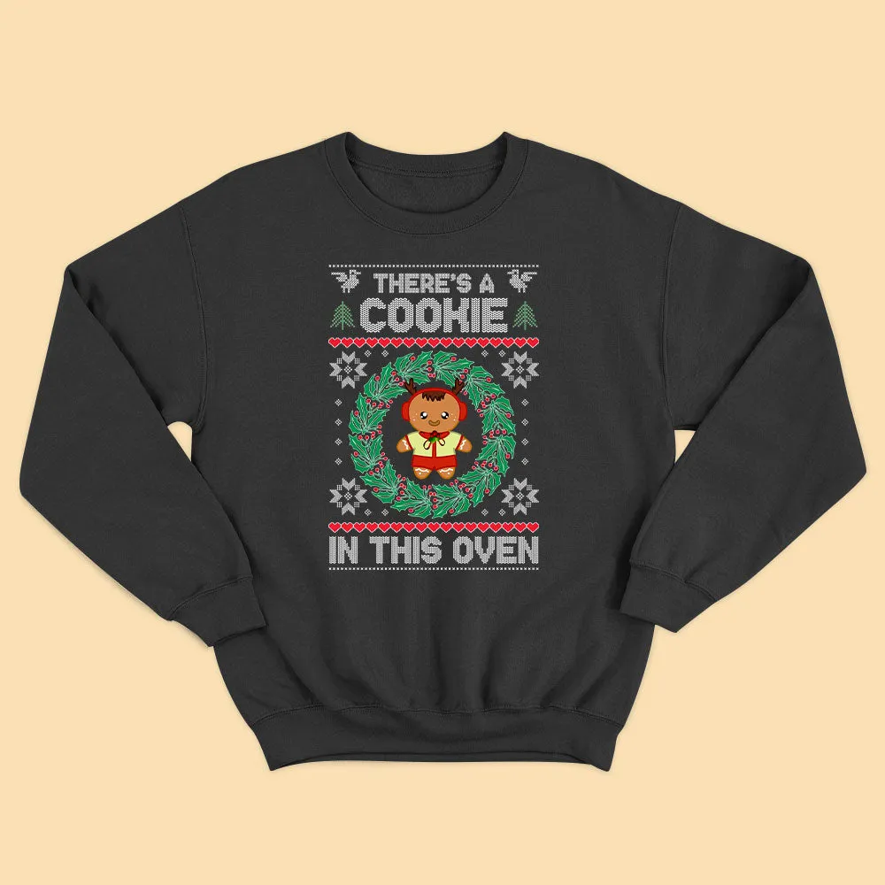 Funny Christmas T Shirts There's A Cookie In This Oven Personalized Gingerbread