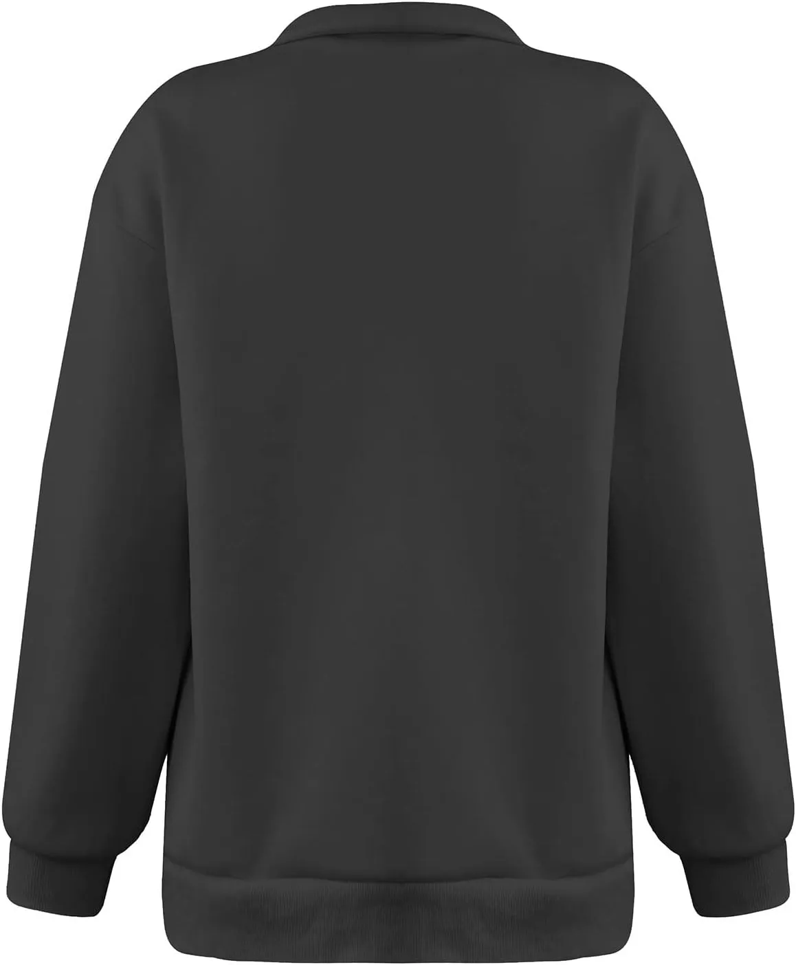 GOFULY Quarter Zip Pullover Women Fleece Fall Long Sleeve Lapel Collar Oversized Sweatshirt Drop Shoulder Shirt Winter Clothe