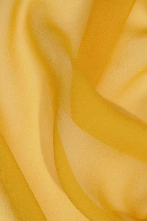 Gold Silk Georgette Fabric