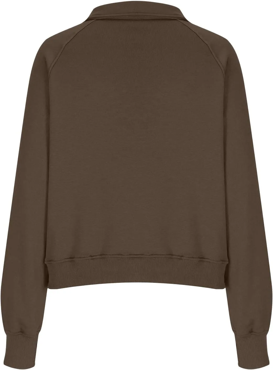Half Zip Pullover Women Fall Fleece Oversized Sweatshirt Trendy 1/4 Zip Hoodie Y2k Cropped Sweater with Thumb Hole