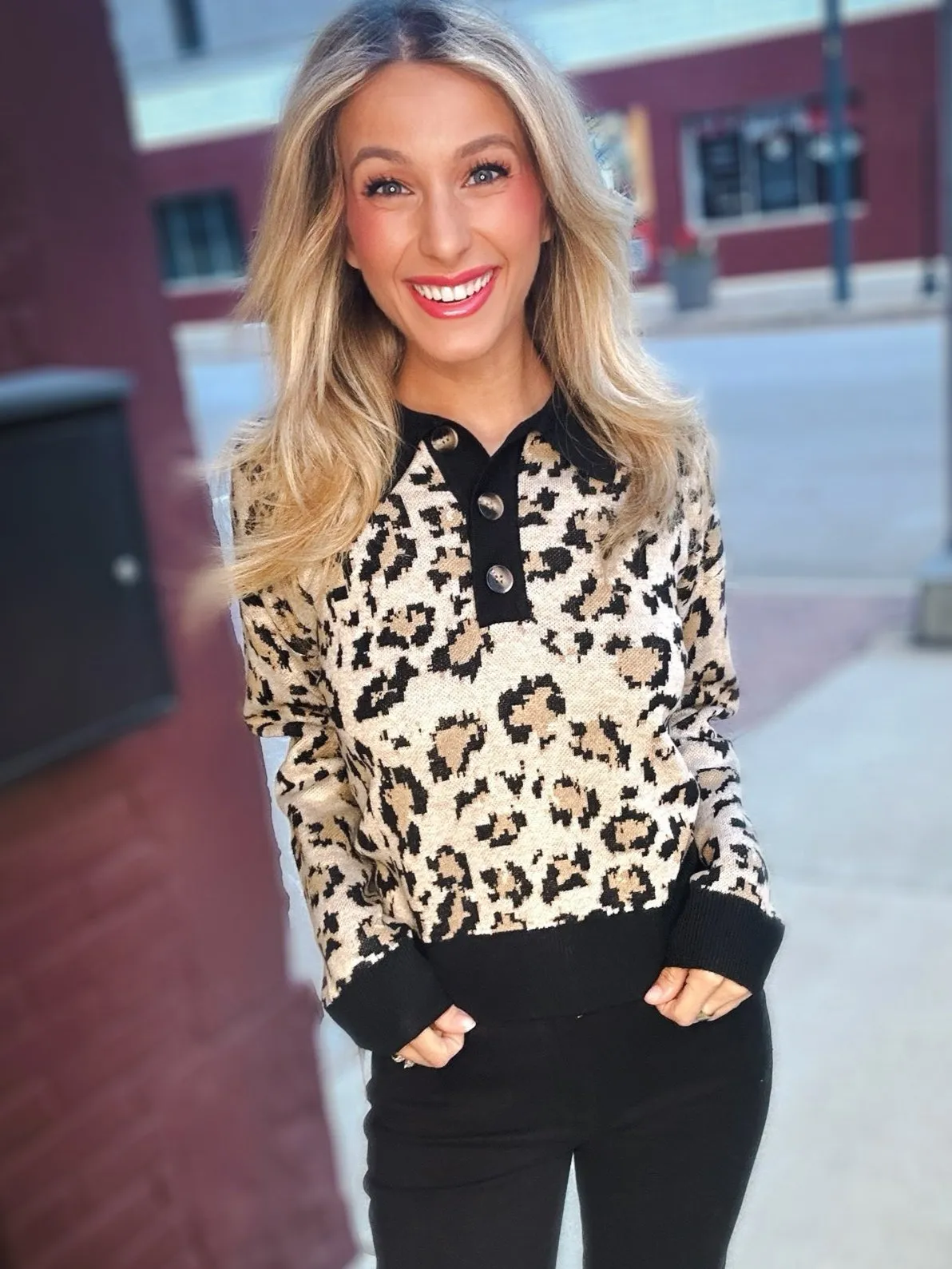 Heartloom Rowan Polo Sweater